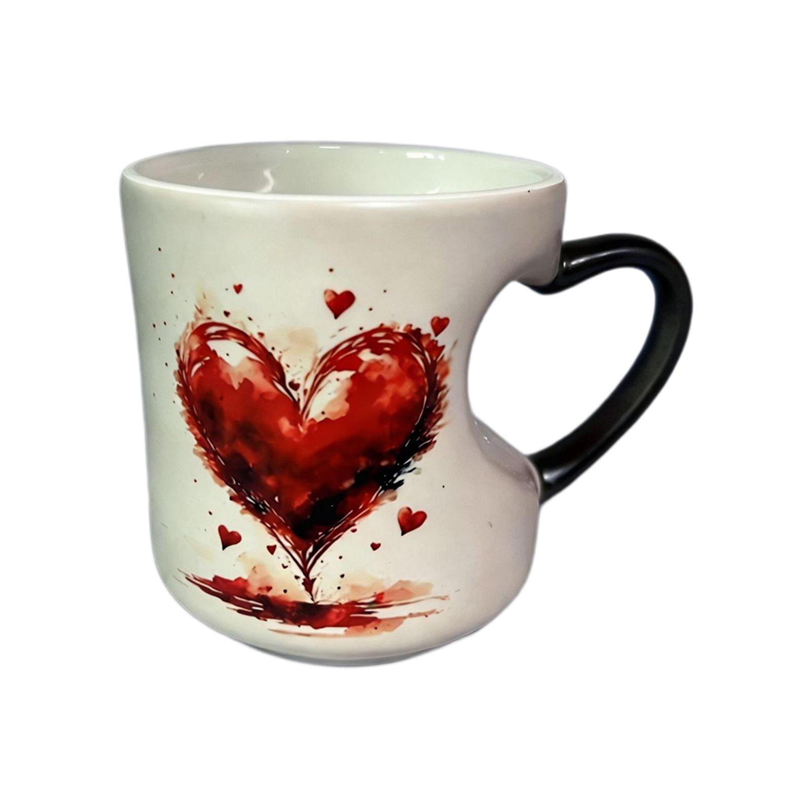 Heart-shaped Ceramic Mug One Size белый