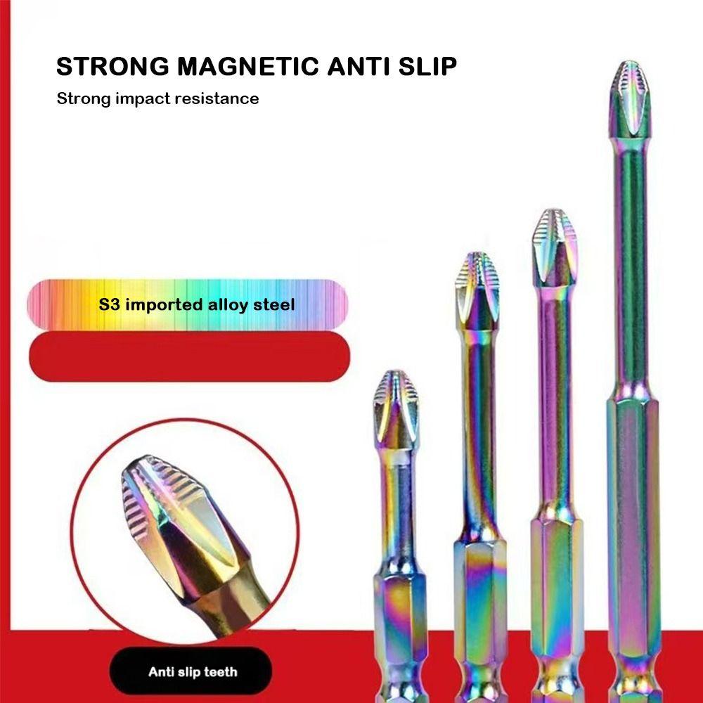 

Anti-shock Impact Phillips Screwdriver Bit Colorful Phillips Bit DIY Projects 70*58
