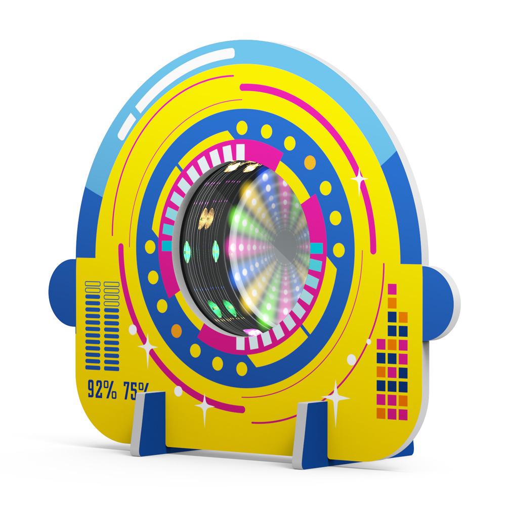 DIY Time Tunnel Paper KT Board Primary School Students Handicraft Class Technology Small Production Children Science Experiment