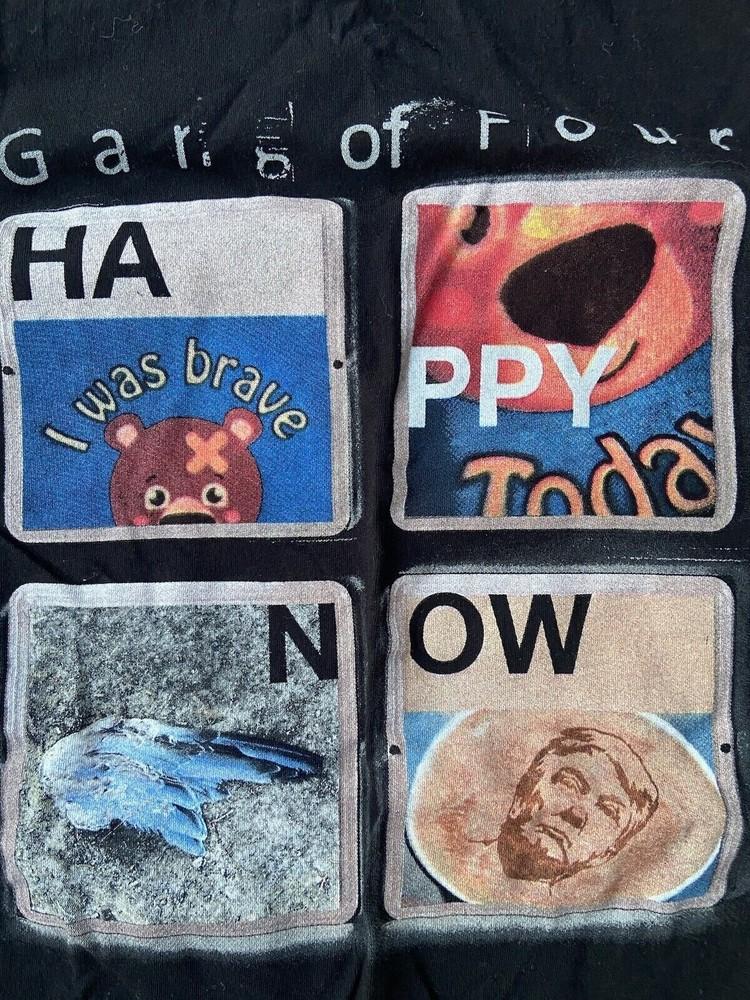 Gang Of Four Happy Now Tour T-Shirt Black Cotton Unisex Size S-234XL M174 Unisex T-Shirt S