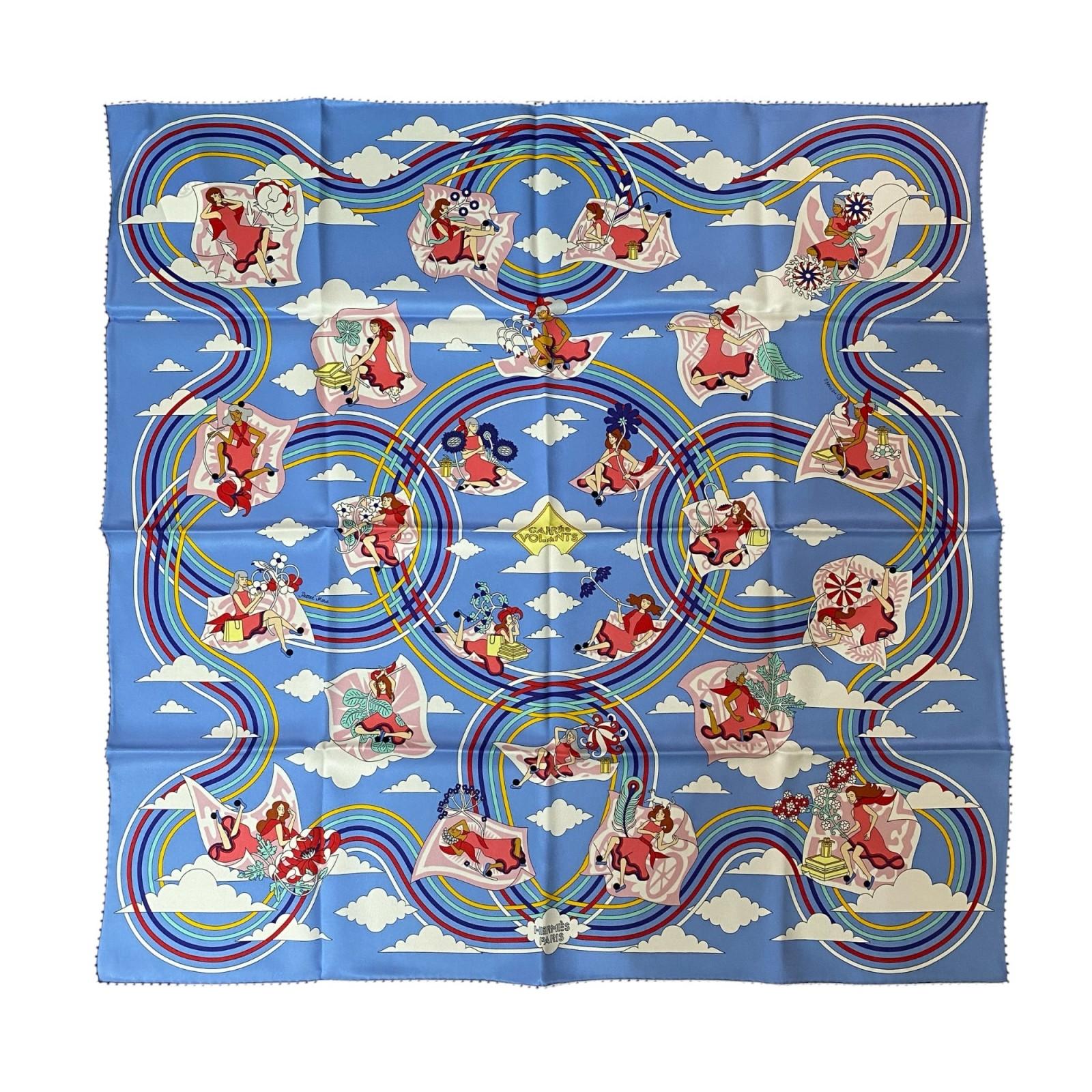 

Вживаний Шарф HERMES багатоколірний шовк Жіночий