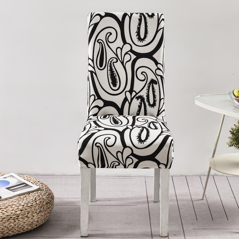 New Floral Decoration Stretch Covers Chair Cover For Dining Room Office Banquet Chair Protector Elastic Material Armchair Cover
