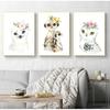 Nordic Poster und Drucke Wand Kunst Leinwand Malerei Kindergarten Wand Bilder Kinderzimmer Dekor Niedlichen Hirsch Zebra Löwe Kaninchen Schwein blume