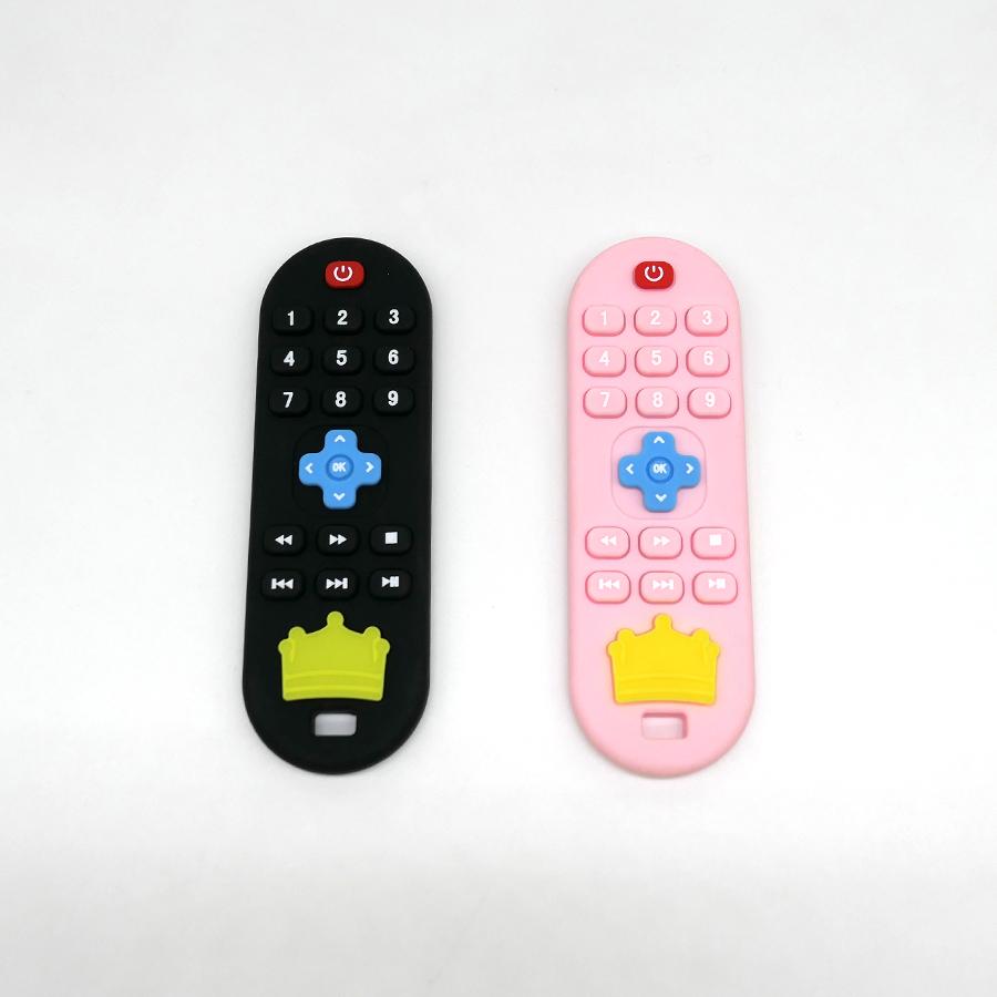 Non-Toxic Children'S Silicone Remote Control Teether Baby Oral Appetite Period Soothing Remote Control Teething Bite Gum Anti-Eating Toys