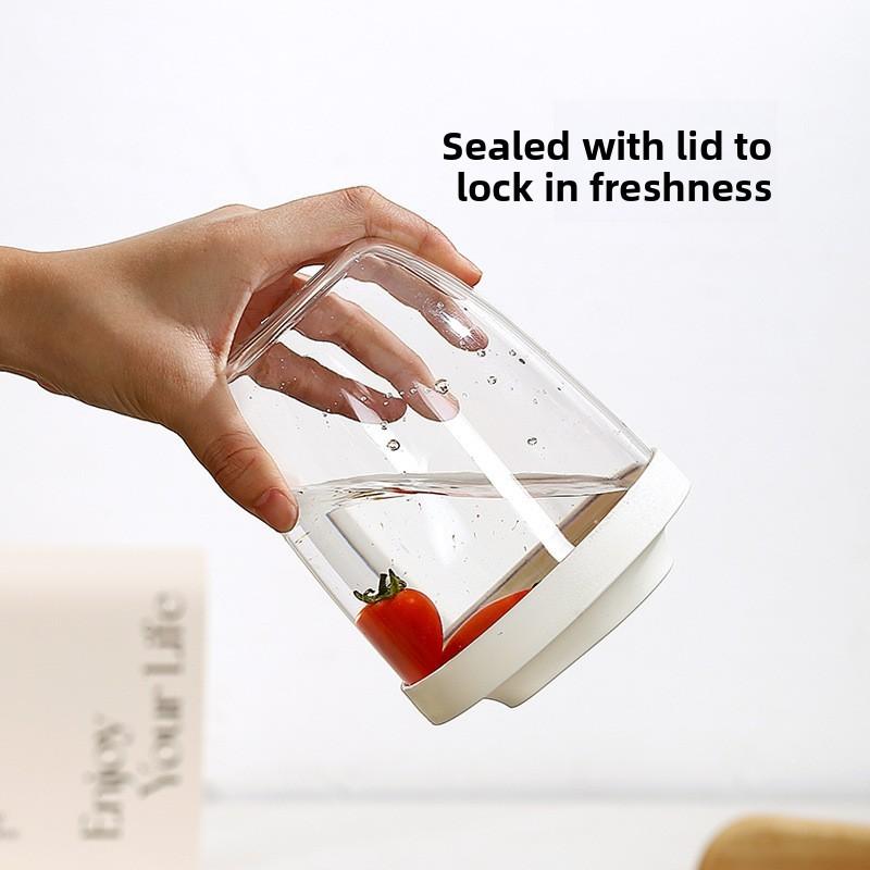 Salad Fruit Cup Double Layer Drainage Bowl For Office And School Use