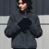 Neev Two Tone Finger Hole Knit Glove (Black)