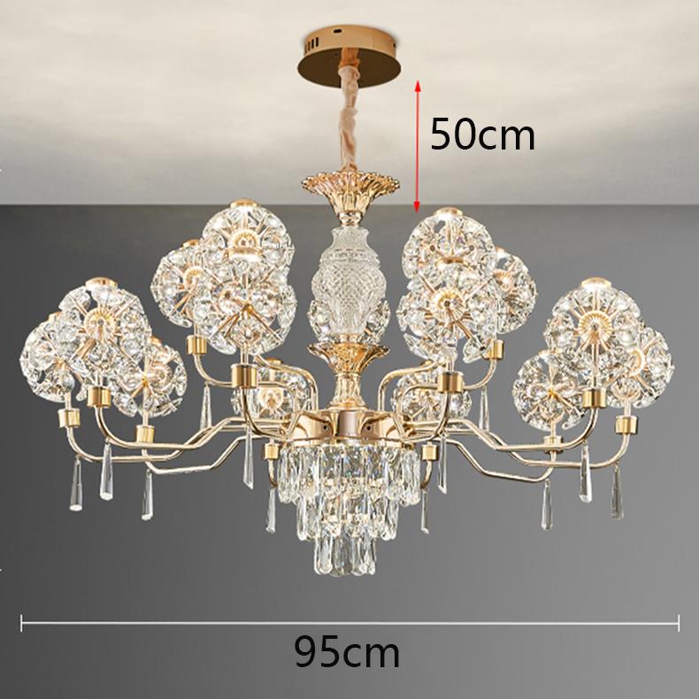 Home DecorationPendant Lights, Luxury Crystal Living Room Chandelier, Bedroom Pendant Lamp, Ceiling Light, Indoor Lighting