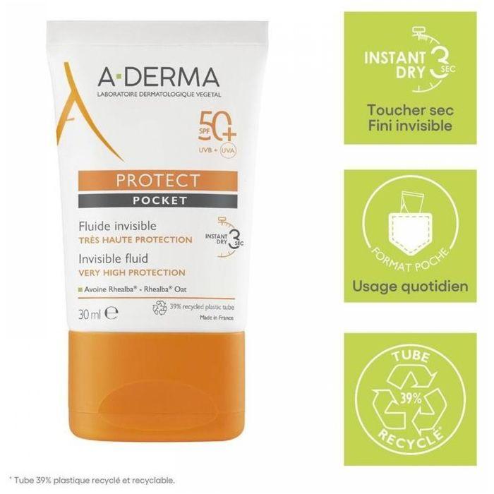 Aderma Protect Fluide Invisible Visage SPF50+ 30ml