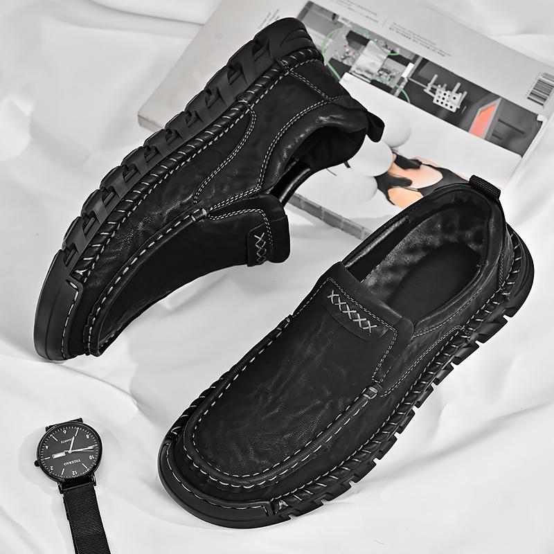 Hochwertige Lederschuhe für Herren Business Casual Four Seasons Lederschuhe Weiche Lederschuhe für Herren