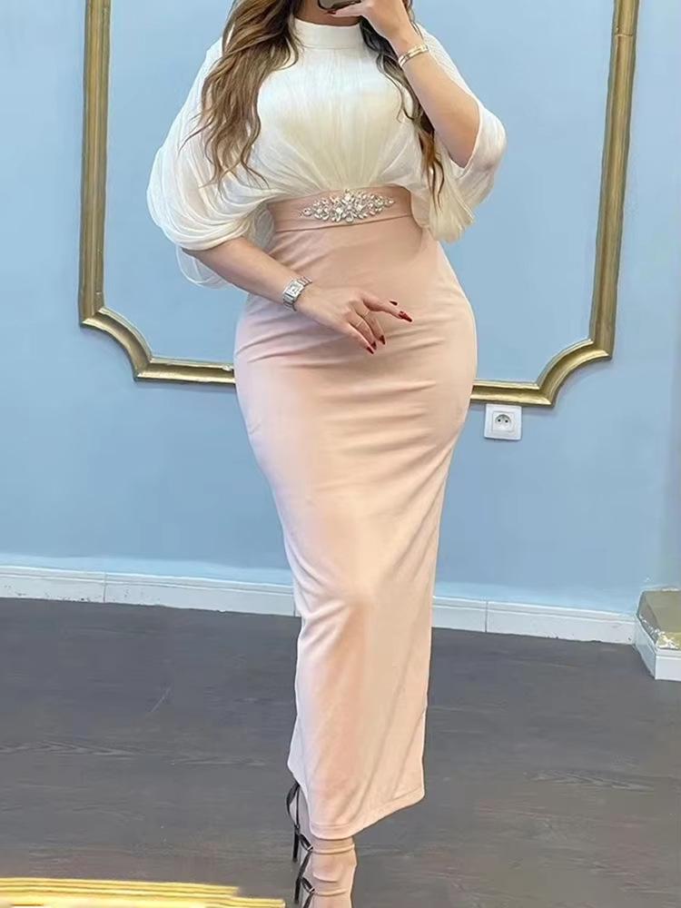 2024 Autumn European & American French-Style Evening Long Dress