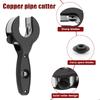 Ratcheting Tube Cutter Aluminum Alloy Ratchet Pipe Cutter with 3 Replacement Blades Copper Pipe Cutter Kit for Car and Pipeline