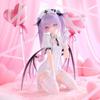 In Stock Chainsaw Man Eve Love Nurse Get an Injection Freedom Table Setup Enchanting Purple Hair PVC Mini Hot Model Present Playthings