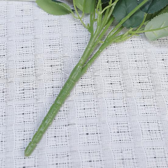 Artificial Rose 10 Head UV Resistant Fake Silk Flower Valentine's Day Wedding Party Table Centerpiece DIY Vase Faux Bloom Decoration