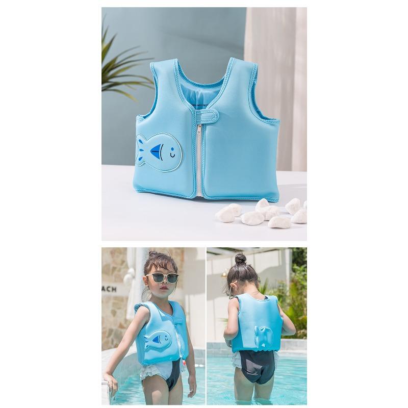Kids Cartoon Non Inflatable Swim Float Vest For Toddlers