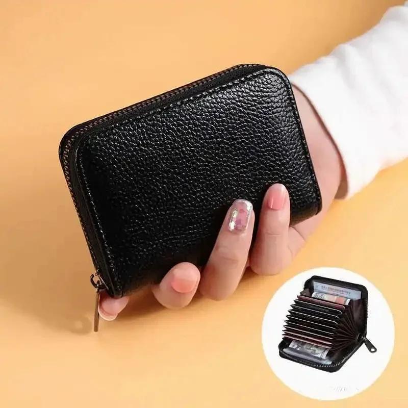 Portacarte Sottile Antimagnetico Grande Capacità Portafoglio Multicarta Porta ID Patente per Uomo Donna