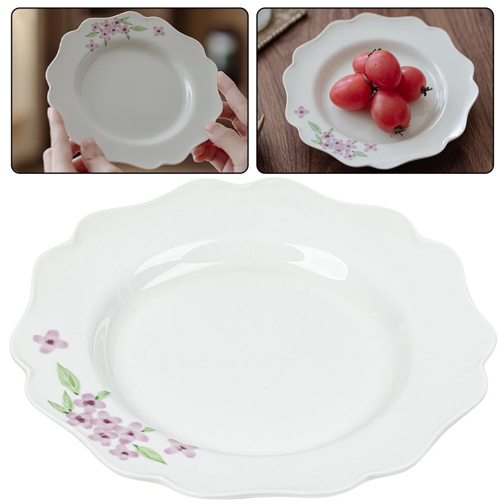 Serving Tray For Serving Tea Snacks Insulation Ceramic Dish Tray For Household
