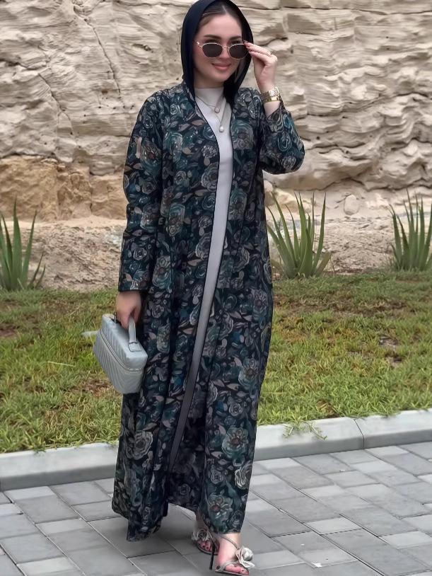 2025 European & American Designer Style Casual Mid-Length Shawl Coat