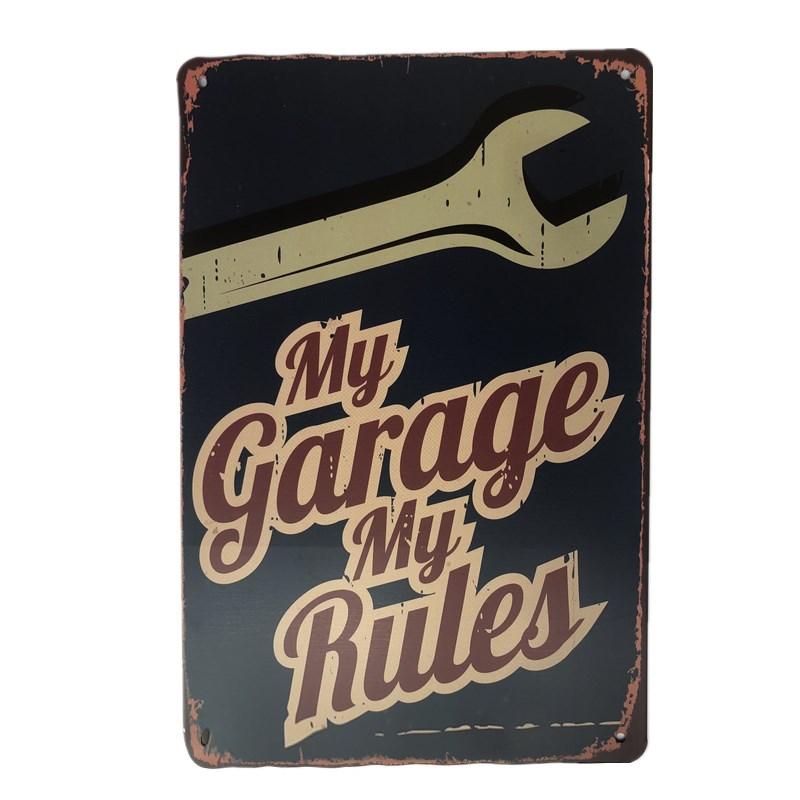 Vintage Dad Garage Tool Metal Tin Signs Oil Bar Rustic Plaque Wall Art Posters Man Cave Pub Retro Wall Decor Iron Plate Painting