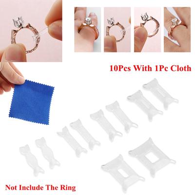 10Pcs Ajusteurs pour Bagues Ring Sizer Ajusteur Réducteurs de Bagues Lot FR