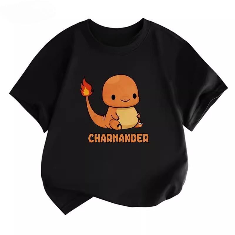 Potdemiel Summer New Pikachu Kids 100 Cotton TShirt Comfortable and Breathable Suitable for Boys and Girls
