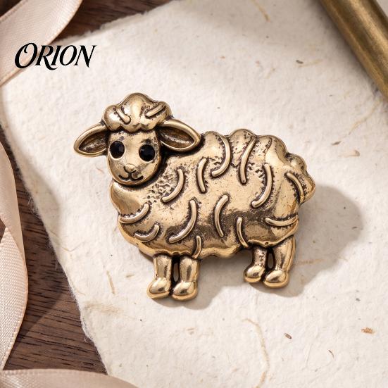Decorative Brooches Sheep Shape Brooch Pin, Alloy Animal Lapel Pin for Men Women, Hats Bags Scarves Clothes Accessory