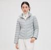 Down jacket women's short white duck down light and thin winter new fashion foreign style stand-up collar slim-fitting small jacket