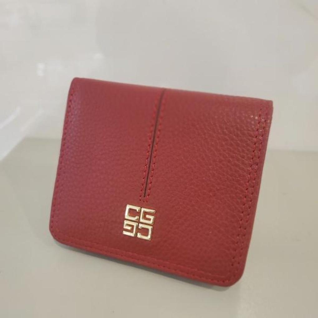 moncross REAW8033 square women's cowhide leather bi-fold wallet