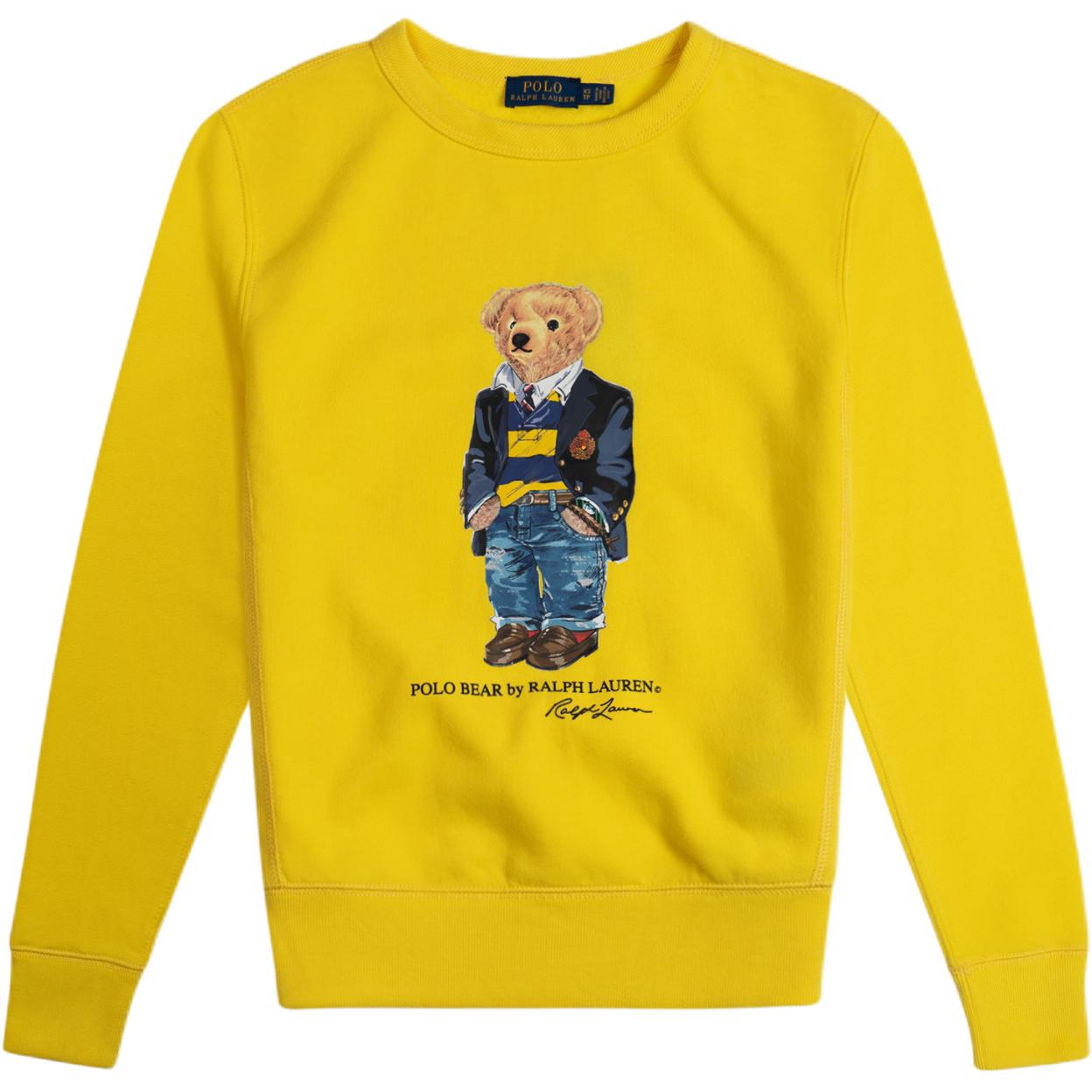 

Polo Ralph Lauren Пуловер с принтом медведя, с круглым вырезом, с длинным рукавом, женский свитшот 211796962-001 S