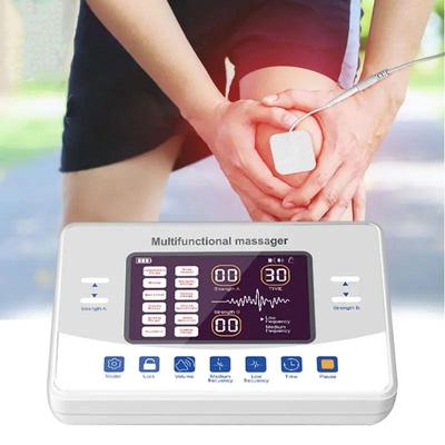 Machine de Massage Tens Ems, stimulateur musculaire Tens à impulsion à double canal, 12 Modes, masseur basse fréquence à 30 intensités