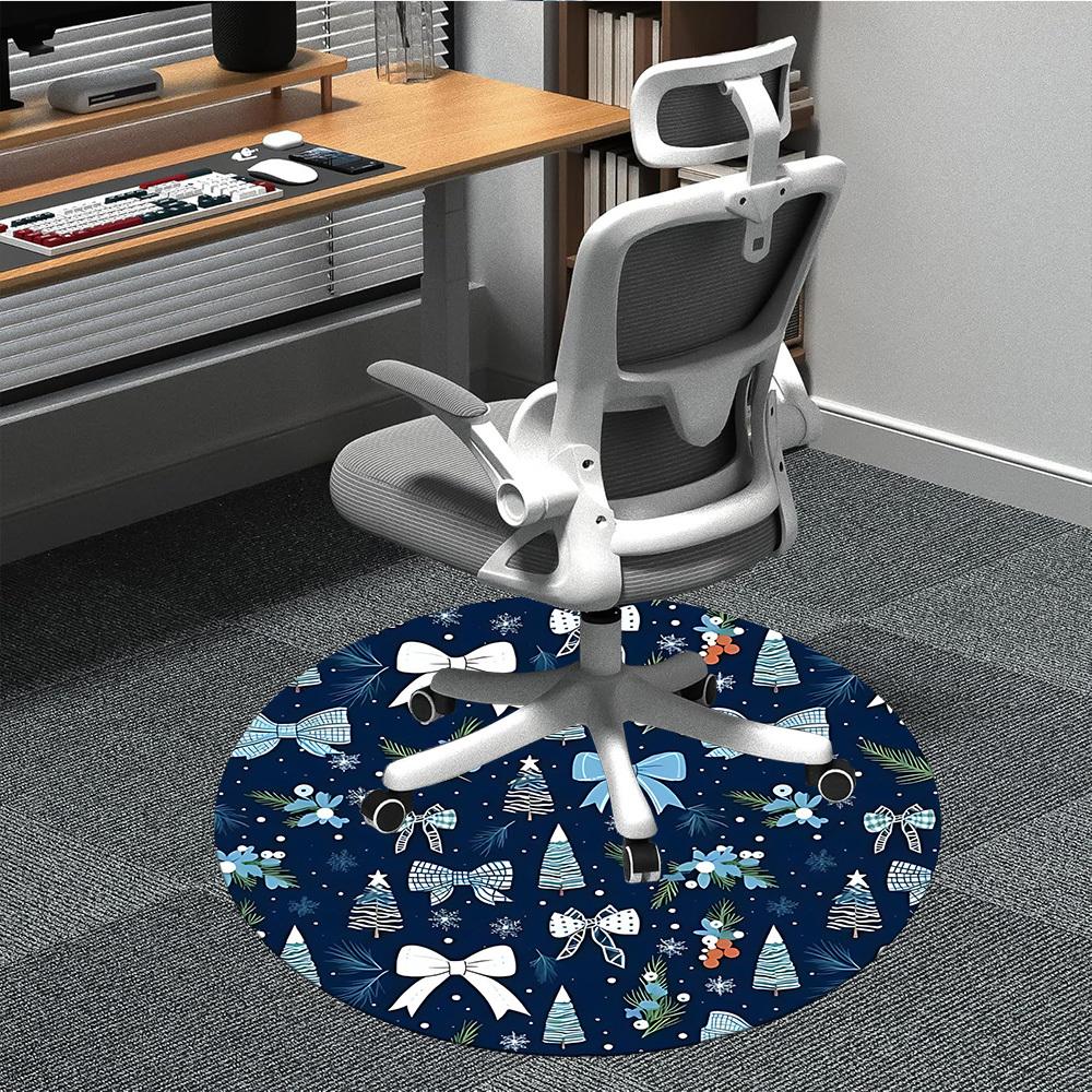 

1pc Christmas ornaments Chair Carpet for Office, Soft Flannel Throw Mat, Perfect for Office, Holiday Party Decoration Choice yy260209006 80cm by 80cm