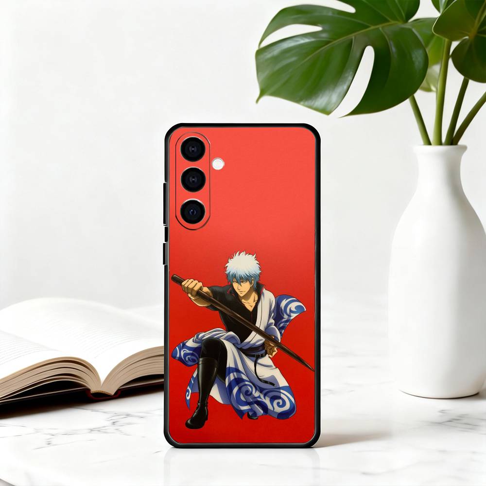 

G-Gintama G-Gintoki S-Sakata-es Phone Case Black Silicone Soft For Samsung Galaxy A73,A72,A71,A70,A53,A52,A51 Samsung a52
