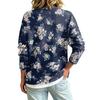 Women's Vintage Floral Print Button Front Jacket for Casual Outdoor Wear