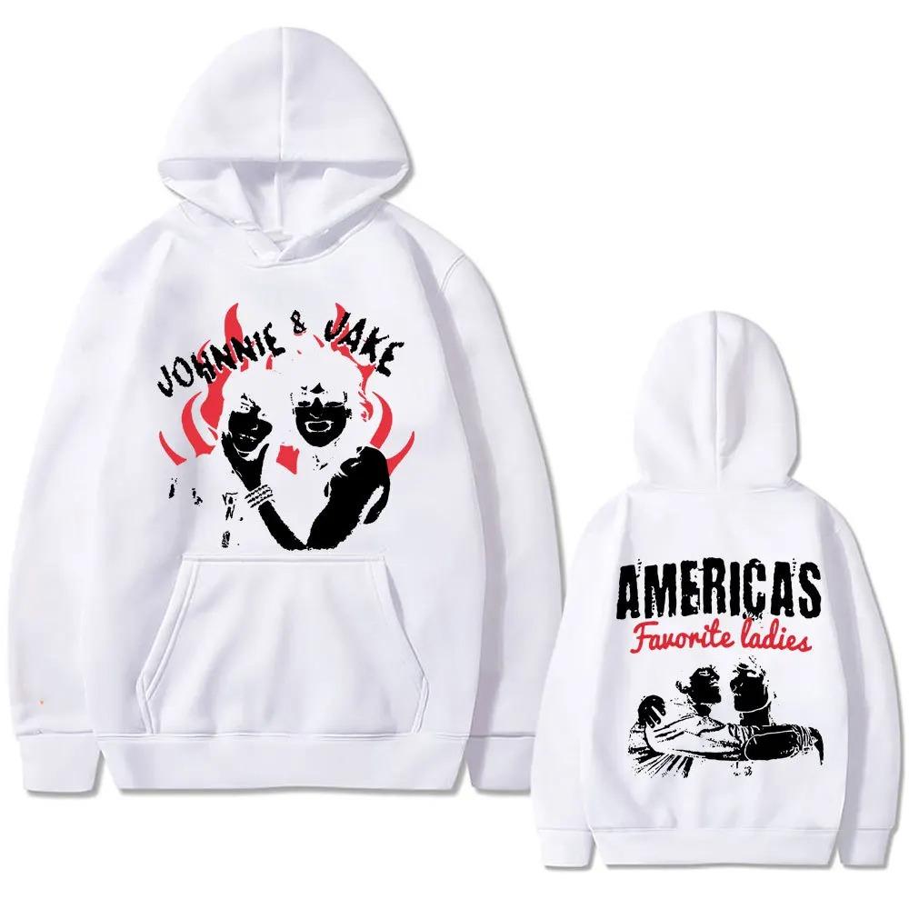 

Jake Webber and Johnnie Guilbert Double-sided Print men‘s Autumn fleece hoodie Regular fit Long Sleeve clothe Fashion Streetwear XXXL зелений