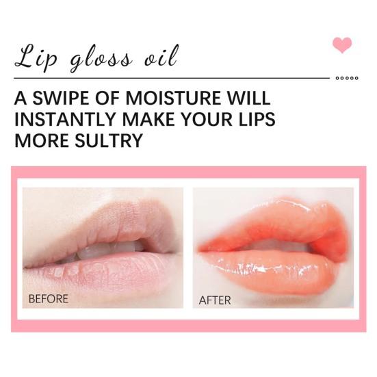 Yousheng 5ml  Lip Oil Soft Brush Moisturizing Natural Extract Lip Moisturizing Tint Wings Female Makeup Comestics for Makeup