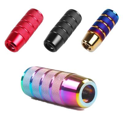 SC RACING JDM USDM Universal Neochrome Rainbow Shift Knob Replacement Extension Cover with Adapter