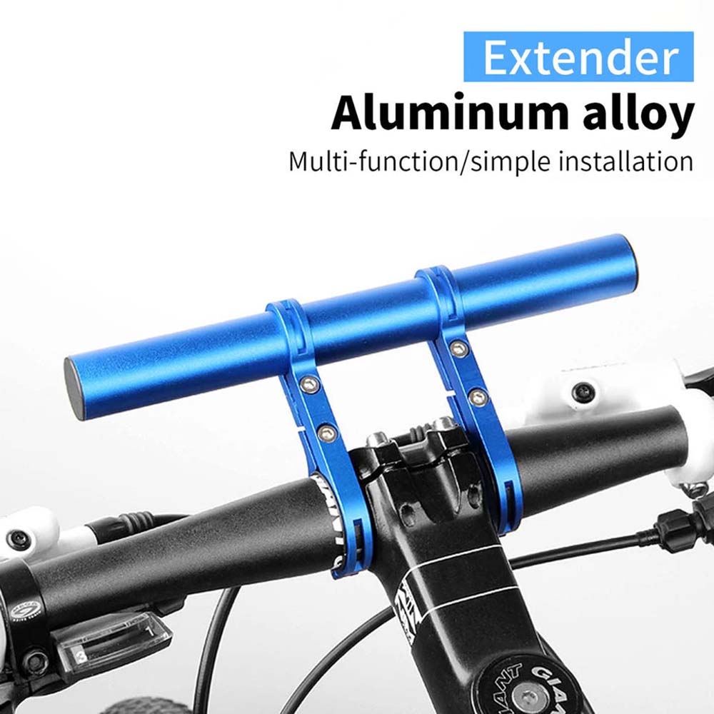 20cm Aluminum Alloy Bicycle Handlebar Extended Bracket Mountain Bike Front Light Bracket Extender Rack Parts
