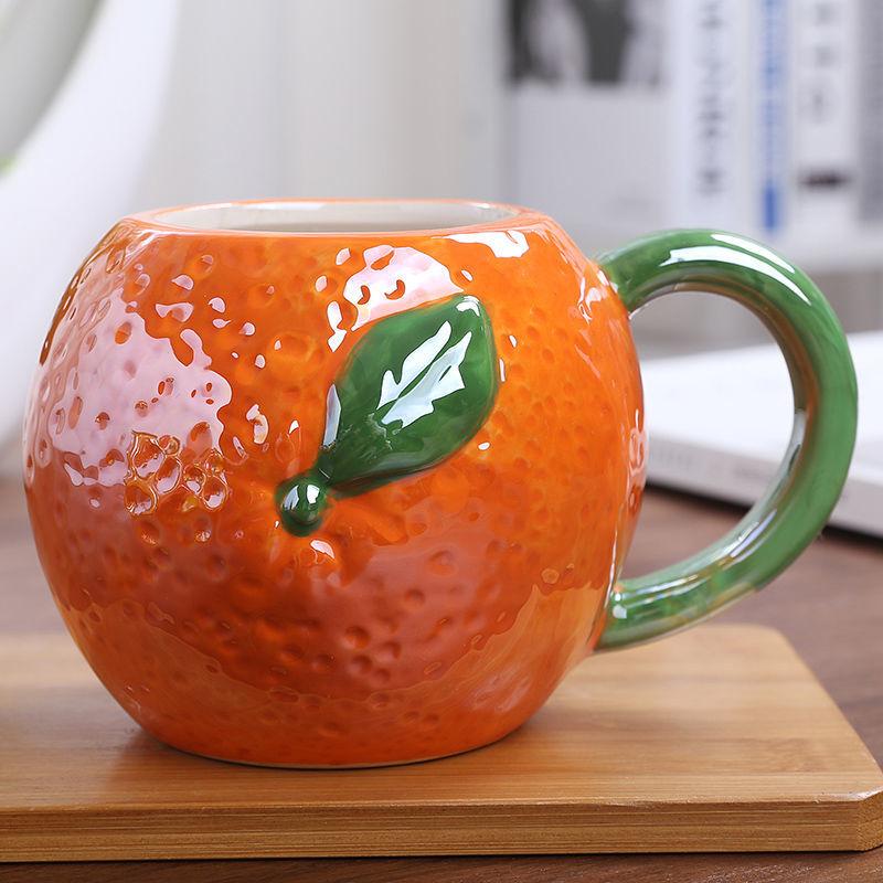 Tazza da Caffè Creativa in Ceramica Fragola Zucca Ananas Tazza Frutta per Bambini Casa Ufficio Colazione Tazza per Bevande al Latte Regalo di Compleanno Nuovo