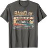 Raised On Old School Hip Hop Cassette Graphic TShirt Unisexs Casual Cotton Crewneck Tee