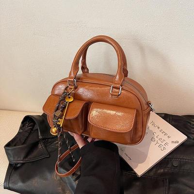 Korean Retro High-End Trendy Baseball Shoulder Bag for Women 2025