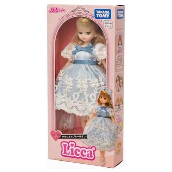 Takara Tomy Licca-chan Doll LD-09 Classical Blue Ribbon Dress-Up Toy Ages 3 Up