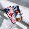 Ae110 Merry Christmas Electroplated TPU Phone Cases for Samsung A20s A54 A12 A14 S22 S23 S24 Ultra A55 A15 S20 S21 FE Four Corner Protection Cover