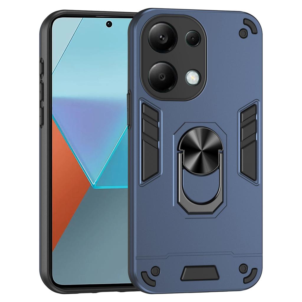 For Xiaomi Redmi Note 13 Pro 4G/Poco M6 Pro 4G Case Magnetic Car Mount Kickstand Phone Cover