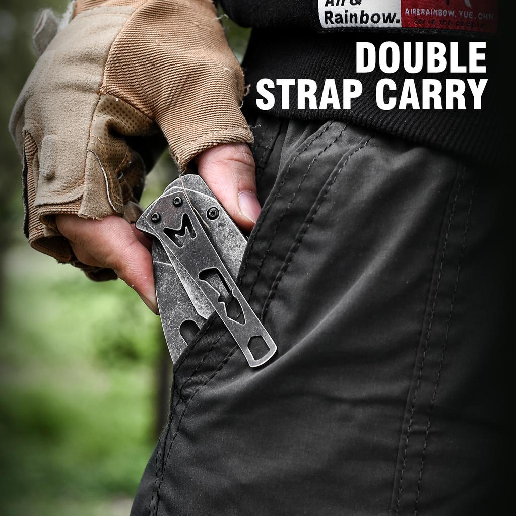 A One-Handed Quick-Opening Folding Knife Made of Stainless Steel, Suitable for Outdoor Camping, Hiking, Fishing