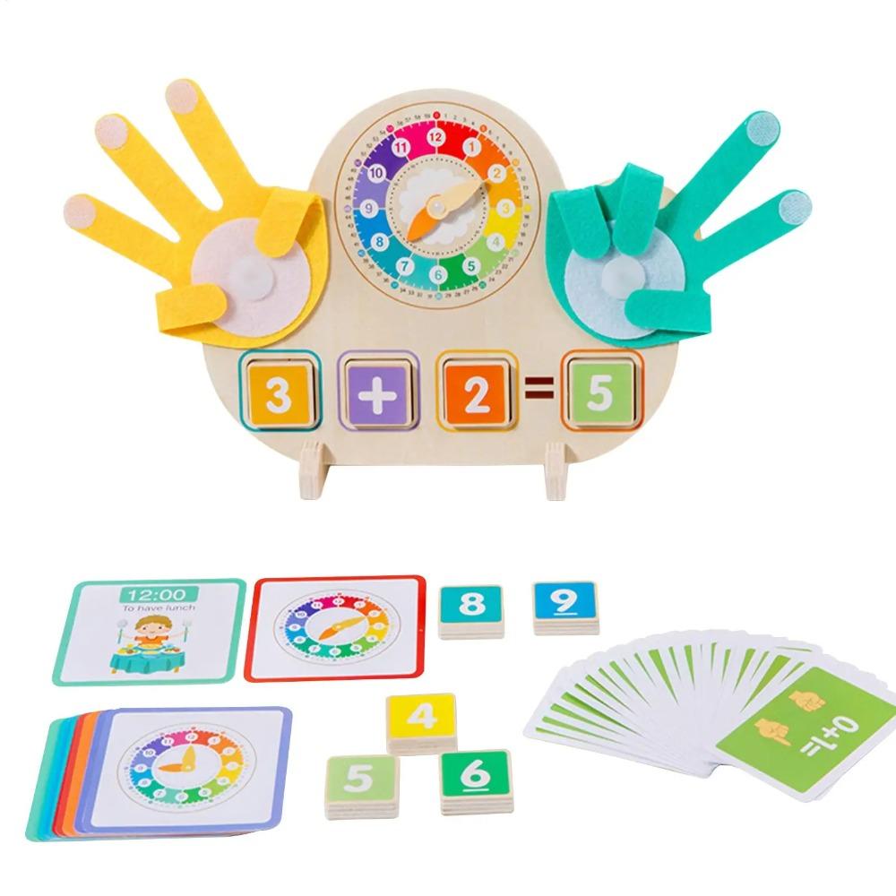 Puzzle Clock Finger Operation Kids Toy Children Counting Toys  Preschool Boy and Girl