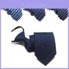 Mens Tie With Zipper Easy To Wear For Business Office Formal Wear