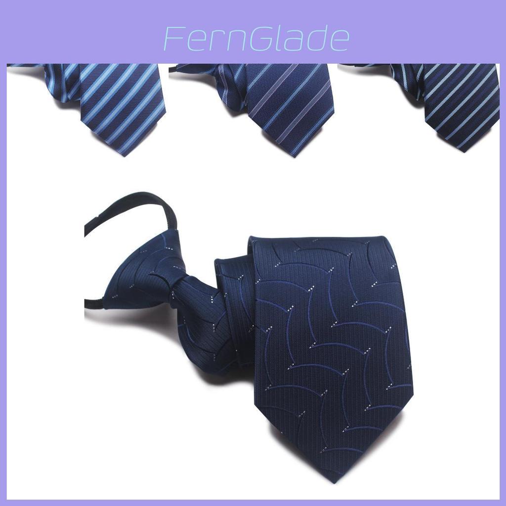 Mens Tie With Zipper Easy To Wear For Business Office Formal Wear
