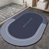 Tappetino per Pavimento in Fango Diatomaceo Morbido di Lusso Leggero, Zerbino, Tappetino Antiscivolo per Bagno, Tappetino Assorbente per Piedi da Porta Bagno, Tappetino a Rapida Asciugatura