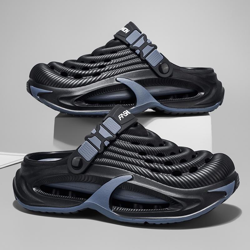 Zoccoli da uomo in EVA leggeri a punta chiusa scarpe da giardino antiscivolo suola morbida Per Spiaggia Giardino Estate Esterno Uso Quotidiano Leggeri