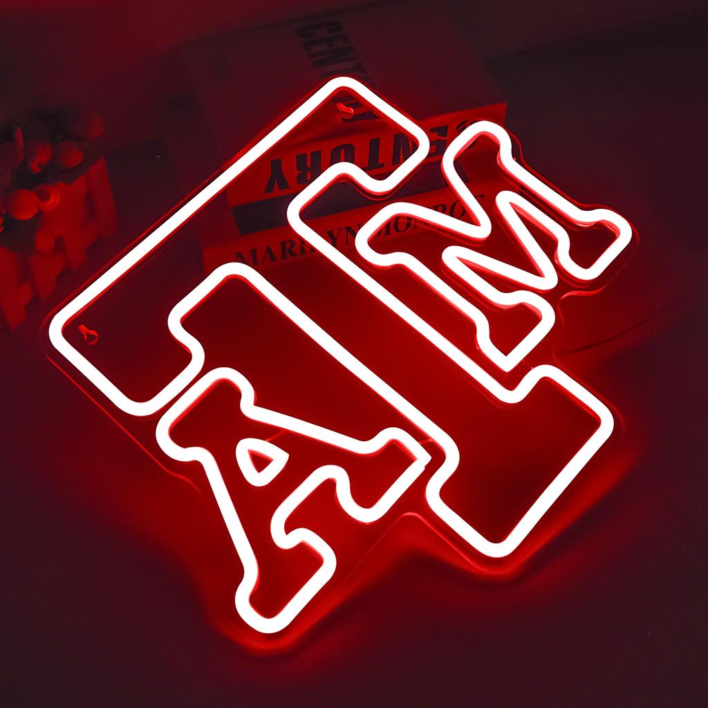 ATM Neon Sign for Wall Decor College ATM Neon Led Sign for Bedroom American Football Team Logo Dorm Decoration for College