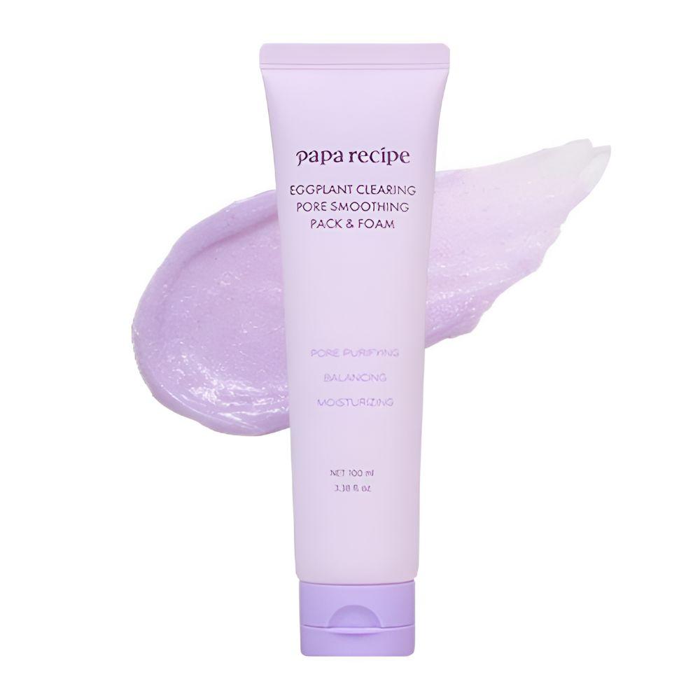 Papa Recipe Eggplant Clearing Mud Mask Cleanser 100ml 2-in-1 Sebum Control